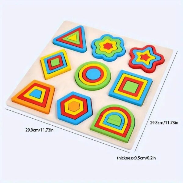 Shape puzzle board