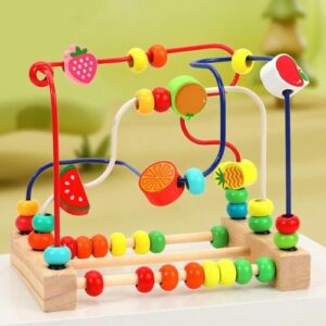 Puzzle Fruit Round Beads