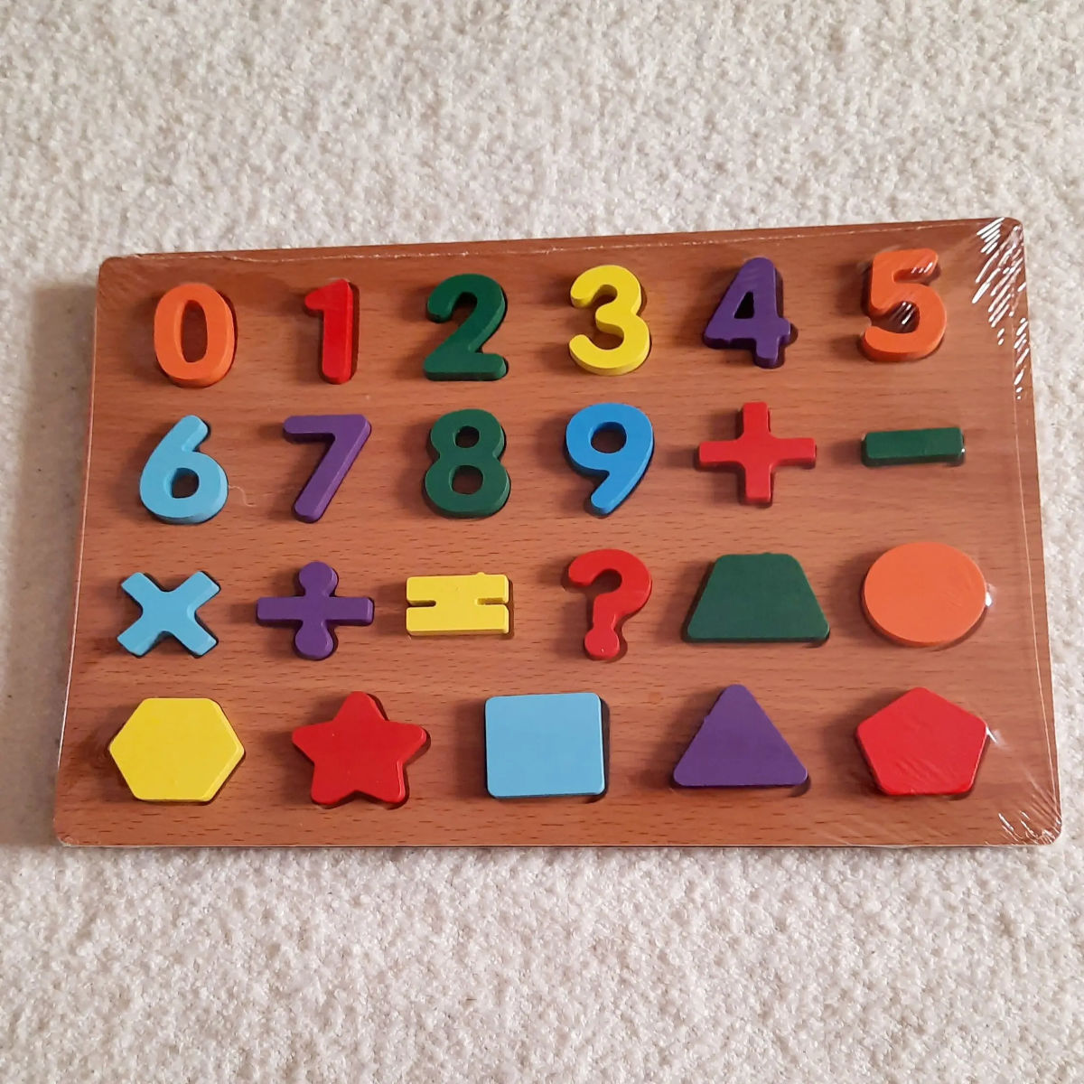 لعبة لغز الأرقام والأشكال لتنمية التفكير والوعي المكاني لدى الأطفال