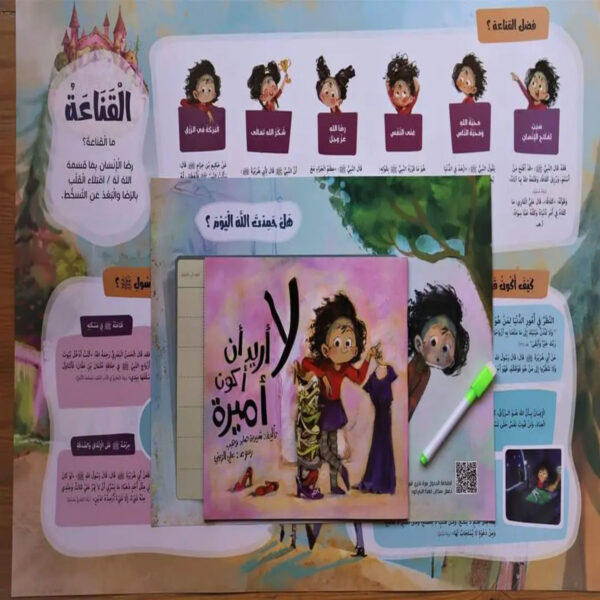 مجموعة لا أريد أن أكون أميرة لتعليم القناعة والرضا للأطفال بطريقة ممتعة